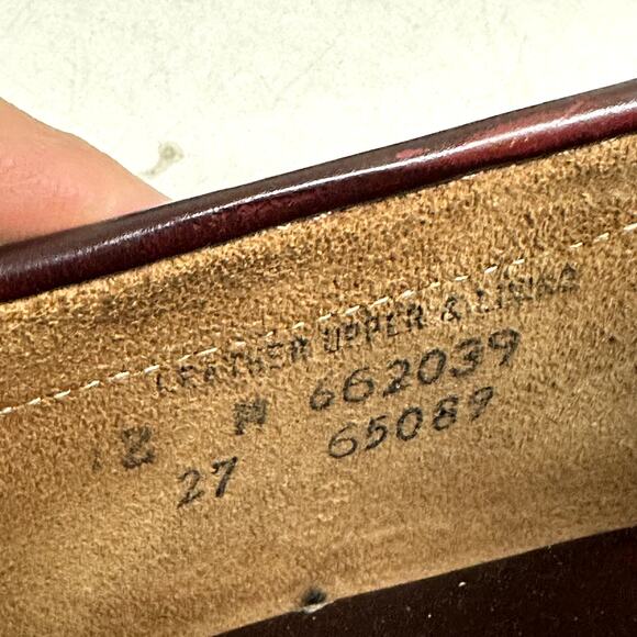VERY GOOD VTG Timberland Tassel Loafer Kiltie Made Hampton, NH USA Burgundy 12 main image 8